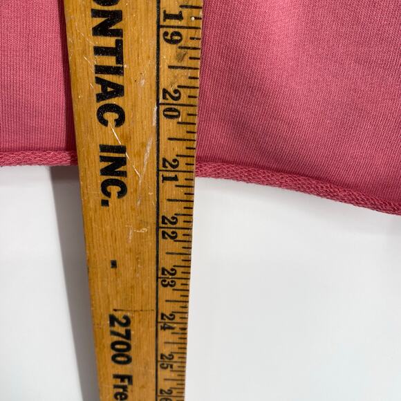 & Other Stories Top Women’s Large Pink Sweatshirt Cropped Fall Feminine Boxy - Picture 8 of 9